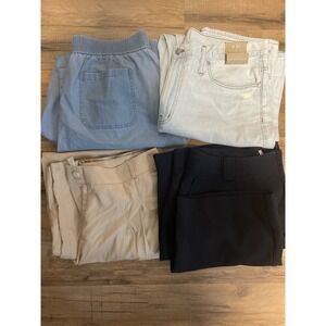 Lot 4- Women's Pants AMADI, ANTHROPOLOGIES (MAEVE), DENIM & CO, MADEWELL SZ 14/L